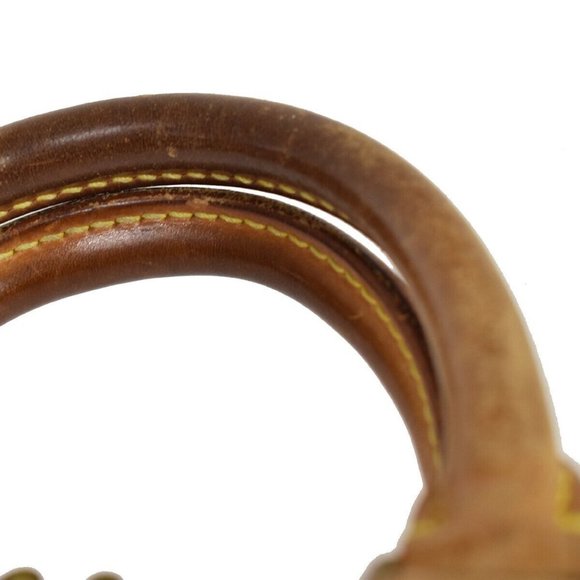 Authentic LOUIS VUITTON LV Logo Alma Hand Bag Monogram Leather Brown France - Picture 15 of 16